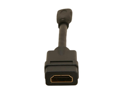 StarTech.com HDACFM5IN 5 in. Black Connector A: 1 - HDMI (19 pin) FemaleConnector B: 1 - Mini HDMI (19 pin) Male 5in High Speed HDMI Cable - HDMI to HDMI Mini- F/M
