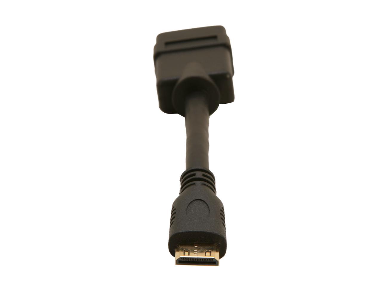 StarTech.com HDACFM5IN 5 in. Black Connector A: 1 - HDMI (19 pin) FemaleConnector B: 1 - Mini HDMI (19 pin) Male 5in High Speed HDMI Cable - HDMI to HDMI Mini- F/M