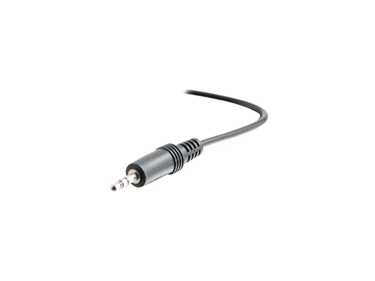 C2G 40412 3.5mm M/M Stereo Audio Cable, Aux Cable, Black (3 Feet, 0.91 Meters)