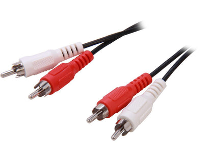 C2G 40464 Value Series RCA Stereo Audio Cable, Black (6 Feet, 1.82 Meters)
