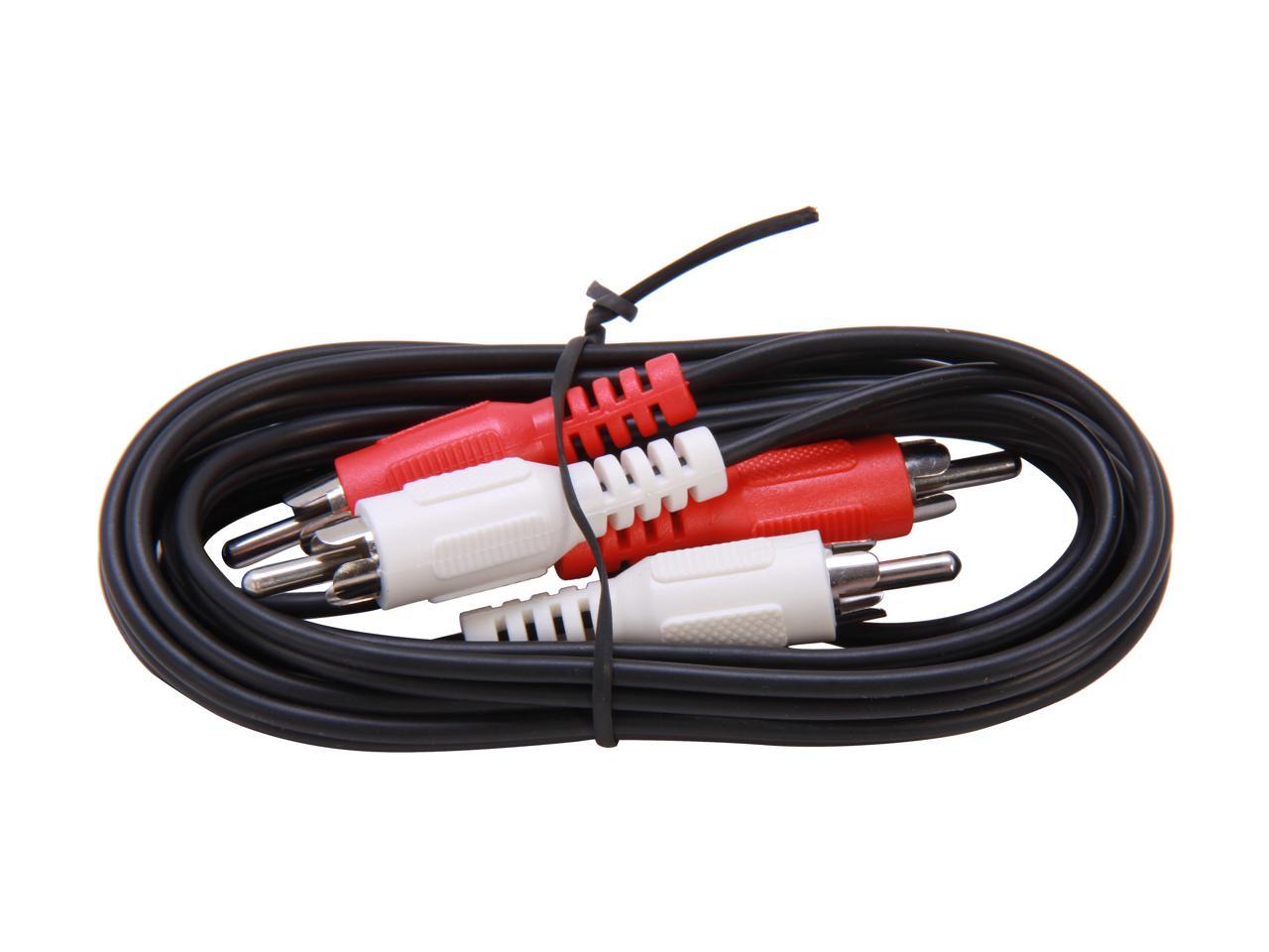 C2G 40464 Value Series RCA Stereo Audio Cable, Black (6 Feet, 1.82 Meters)