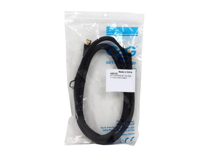 C2G 29132 Value Series F-Type RG6 Coaxial Video Cable, Black (6 Feet, 1.82 Meters)