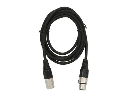 C2G 40059 Pro-Audio XLR Male to XLR Female Cable, Black (6 Feet, 1.82 Meters)
