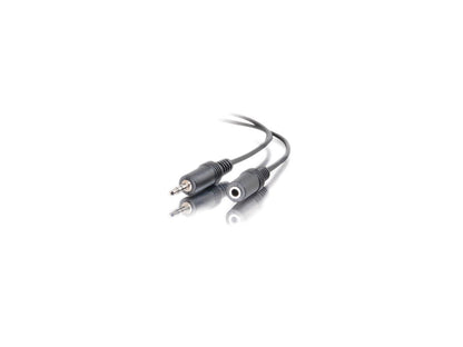 C2G 40408 3.5mm M/F Stereo Audio Extension Cable, Black (12 feet, 3.65 Meters)