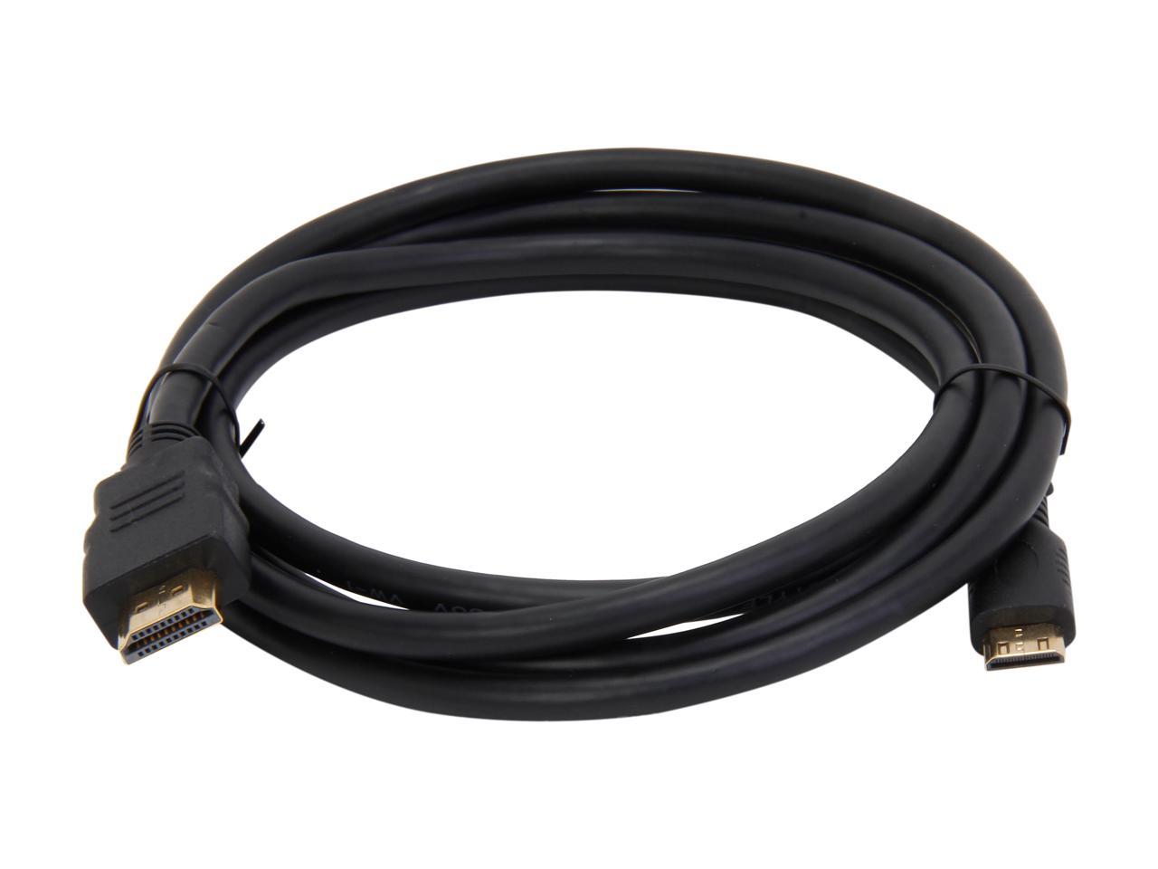 StarTech.com HDMIACMM6 6 ft. Black HDMI to Mini HDMI HDMI to Mini HDMI Cable for Digital Video Male to Male