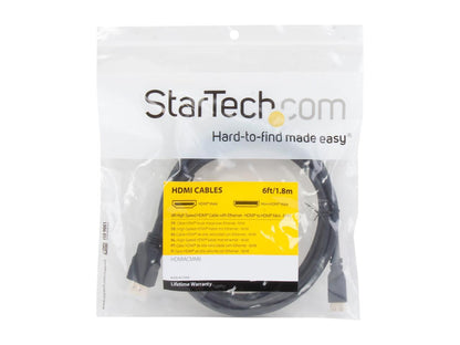 StarTech.com HDMIACMM6 6 ft. Black HDMI to Mini HDMI HDMI to Mini HDMI Cable for Digital Video Male to Male