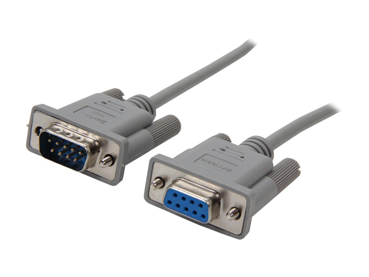 StarTech.com Model MXT10010 10 ft. Straight Through Serial Cable - M/F Male to Female