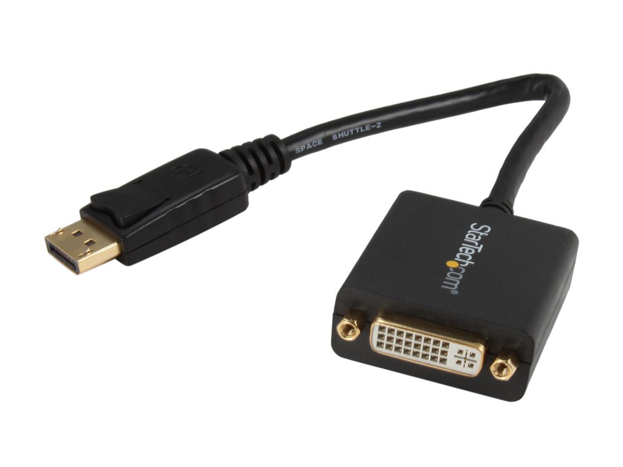 StarTech.com DP2DVI2 DisplayPort To DVI Adapter - Passive - 1080p - DP to DVI - Display Port to DVI-D Adapter
