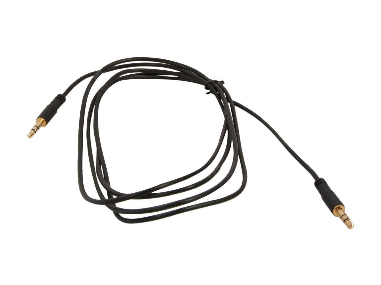 StarTech.com MU6MMS 6 ft Slim 3.5mm Stereo Audio Cable - M/M - 3.5mm Male to Male Audio Cable for your Smartphone, Tablet or MP3 Player