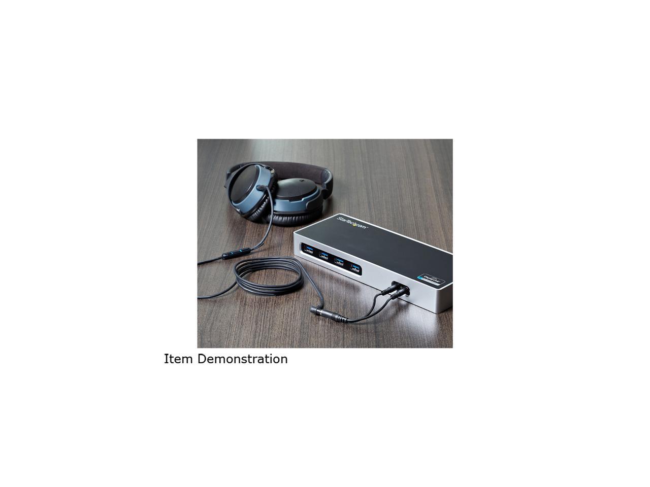 StarTech.com MUYHSFMM 3.5mm 4 Position to 2x 3 Position 3.5mm Headset Splitter Adapter - F/M - 3.5mm headset Adapter Cable