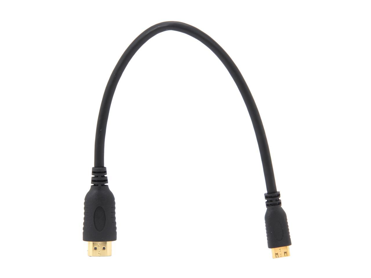 StarTech.com HDMIACMM1 1 ft. Black High Speed HDMI® Cable with Ethernet Male to Male