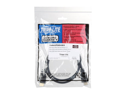 Tripp Lite P569-003 High-Speed HDMI Cable with Ethernet (3ft)