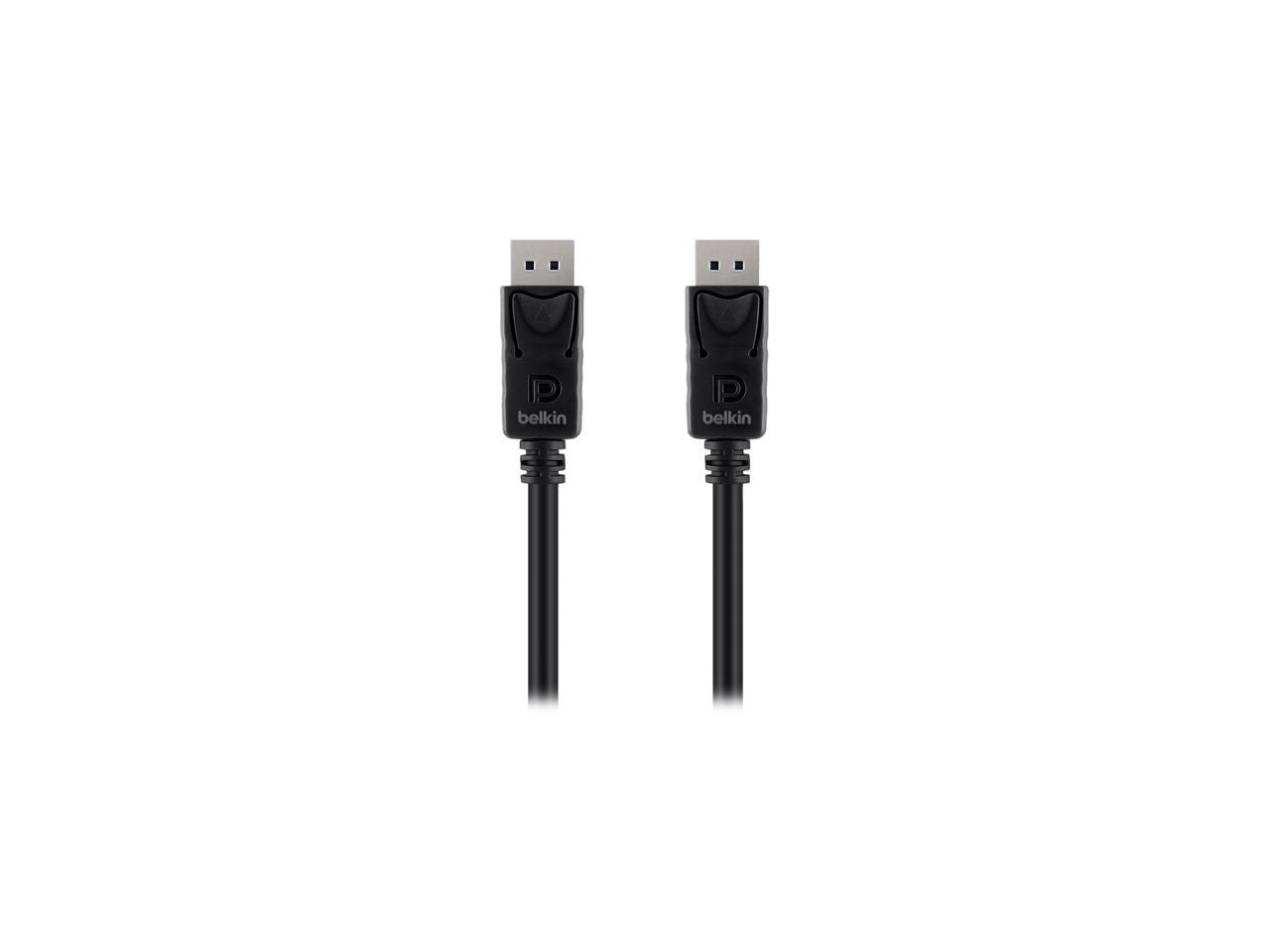 BELKIN PURE AV F2CD000B06-E 6 ft. Black DisplayPort to DisplayPort Cable Male to Male