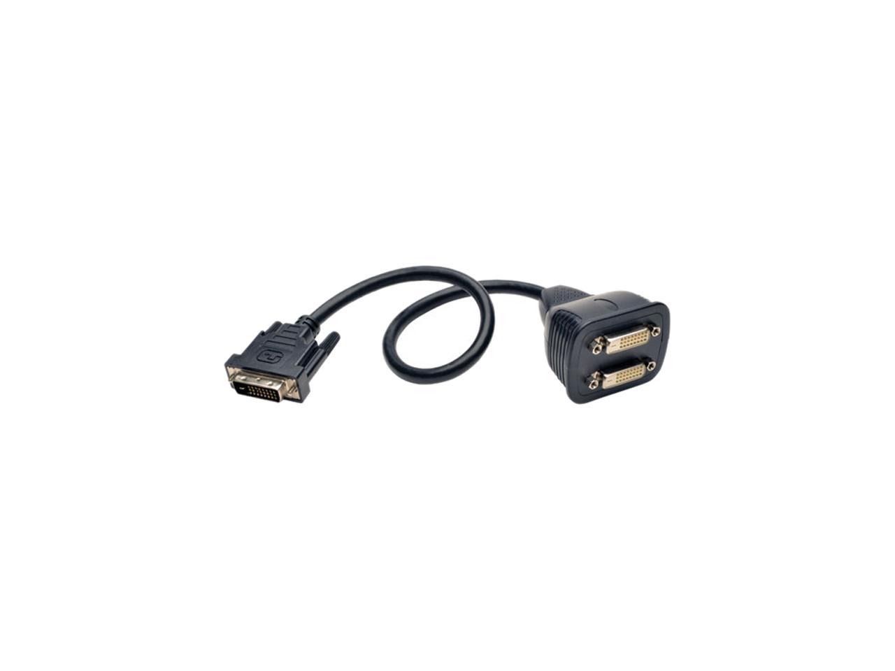 Tripp Lite P564-001 Black Male to 2 Female DVI-D Y Splitter Cable