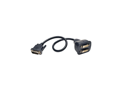 Tripp Lite P564-001 Black Male to 2 Female DVI-D Y Splitter Cable