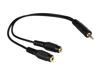 Tripp Lite P313-001 12" Mini Stereo 3.5mm Dubbing Cable Y Adapter Male to Female