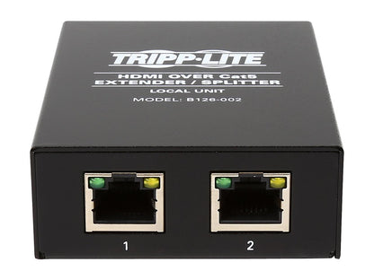 Tripp Lite 2-Port HDMI over Cat5 / Cat6 Extender Splitter, Transmitter for Video and Audio, 1080p at 60 Hz (B126-002)