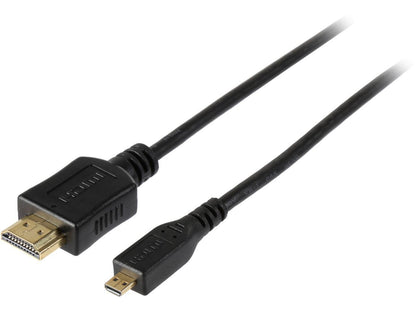 Tripp Lite P570-006-MICRO 6 ft. Black HDMI to Micro HDMI High Speed w/Ethernet Video / Audio cable Male to Male