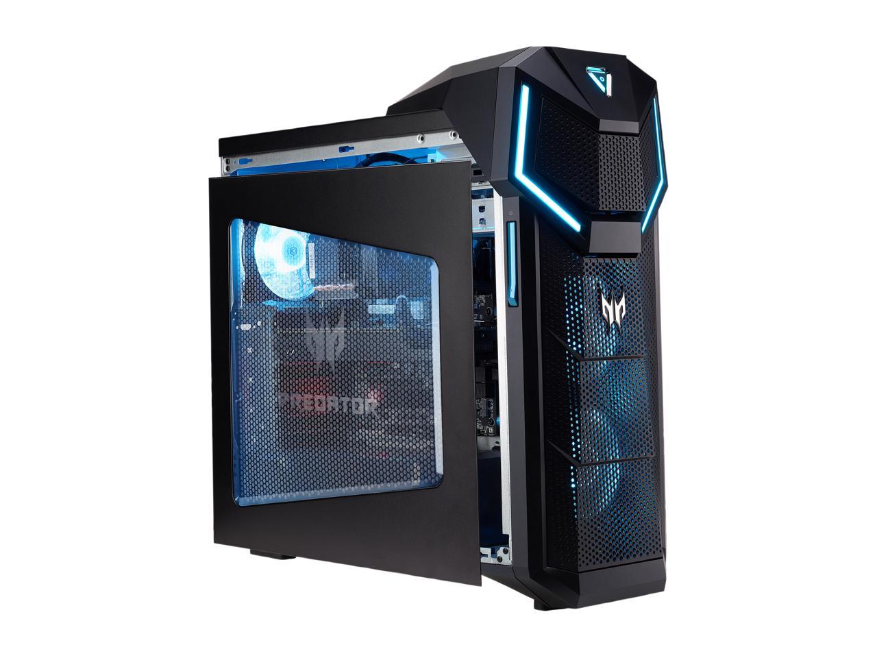 Acer Gaming Desktop Predator Orion 5000 PO5-610-UR12 Intel Core i5 8th Gen 8600K (3.60 GHz) 16 GB DDR4 512 GB PCIe NVMe SSD NVIDIA GeForce GTX 1070 Windows 10 Home 64-bit
