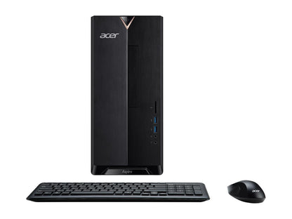 Acer Desktop Computer Aspire T TC-330-UR11 A9-Series APU A9-9420 (3.00 GHz) 8 GB DDR4 1 TB HDD AMD Radeon R5 Windows 10 Home 64-bit