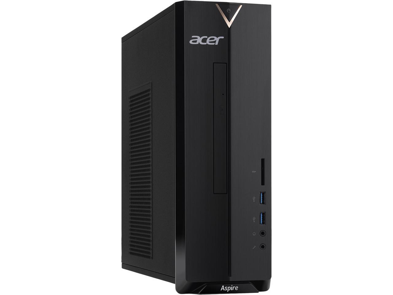 Acer Desktop Computer Aspire X XC-330-UR11 A6-Series APU A6-9220 (2.50 GHz) 4 GB DDR4 1 TB HDD AMD Radeon R4 Windows 10 Home 64-Bit