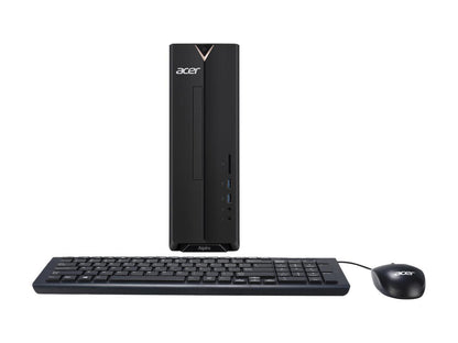 Acer Desktop Computer Aspire X XC-330-UR11 A6-Series APU A6-9220 (2.50 GHz) 4 GB DDR4 1 TB HDD AMD Radeon R4 Windows 10 Home 64-Bit