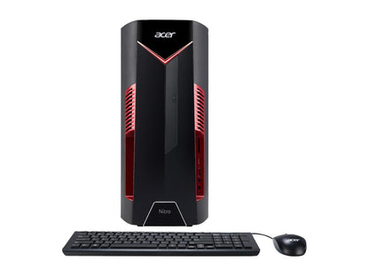 Acer Gaming Desktop Nitro 50 N50-600-UR15 Intel Core i5 8th Gen 8400 (2.80 GHz) 8 GB DDR4 1 TB HDD 16 GB Optane Memory AMD Radeon RX 580 Windows 10 Home 64-bit