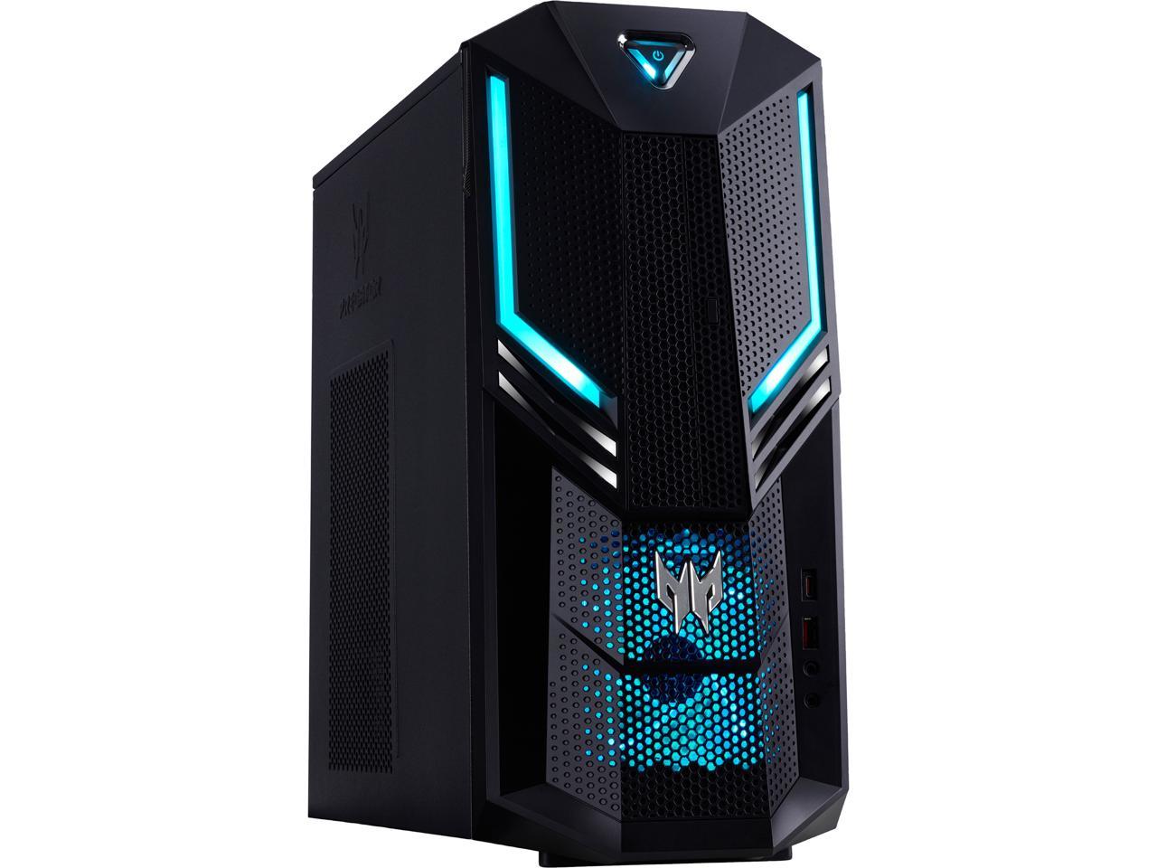 Acer Gaming Desktop Predator PO3-600-UR20 Intel Core i7 9th Gen 9700K (3.60 GHz) 16 GB DDR4 1 TB HDD 256 GB SSD NVIDIA GeForce RTX 2080 Windows 10 Home 64-bit