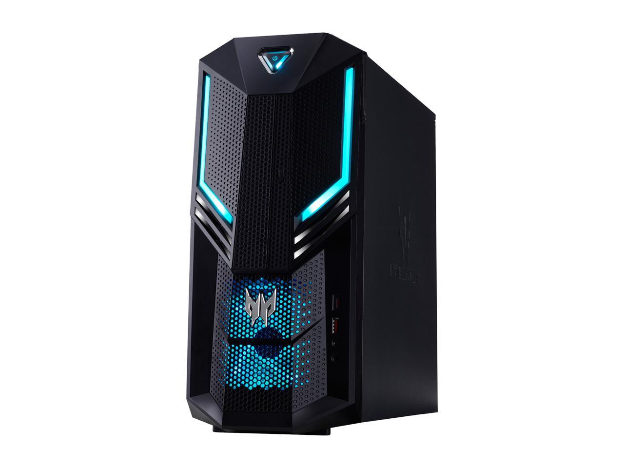 Acer Gaming Desktop Predator PO3-600-UR20 Intel Core i7 9th Gen 9700K (3.60 GHz) 16 GB DDR4 1 TB HDD 256 GB SSD NVIDIA GeForce RTX 2080 Windows 10 Home 64-bit