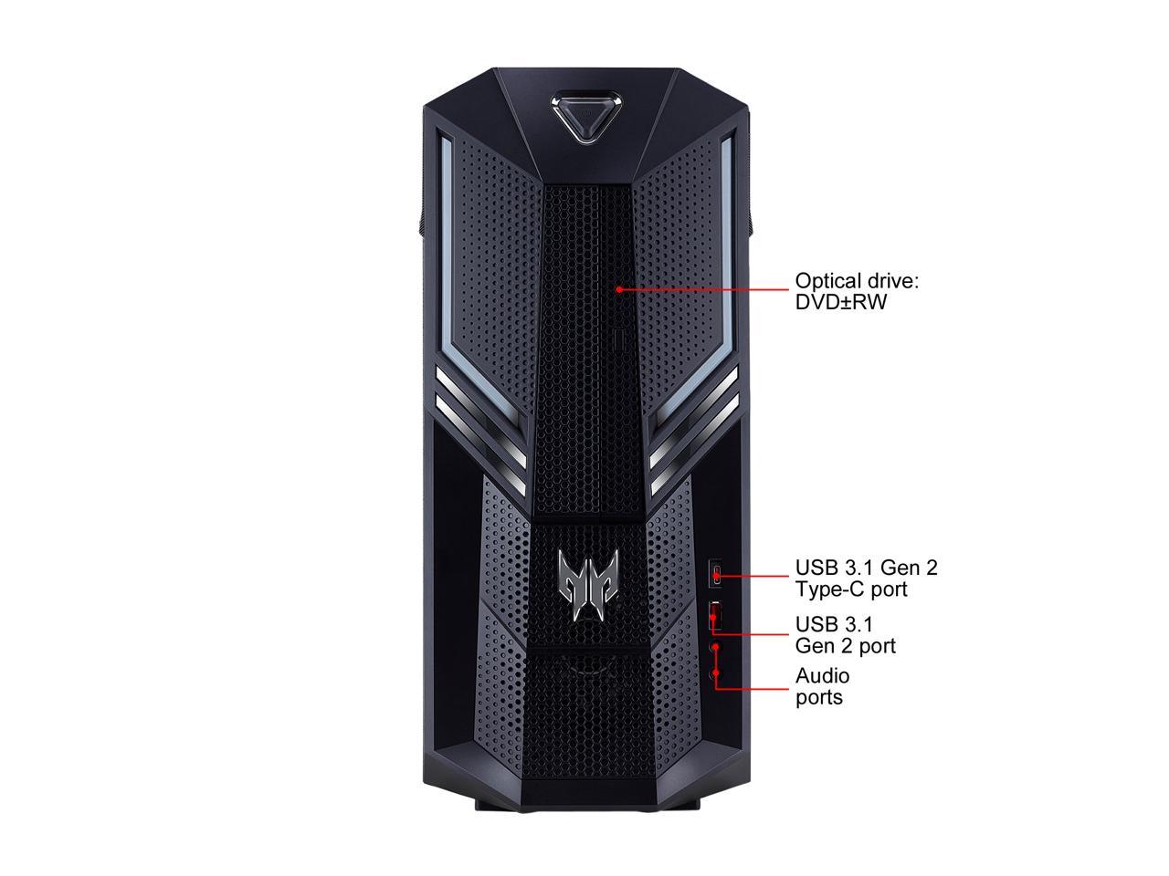 Acer Predator Orion 3000 - Intel Core i5-9400F - 12 GB DDR4 - 512 GB SSD - GeForce GTX 1660 Ti - Windows 10 Home - Gaming Desktop (PO3-600-UR1D)