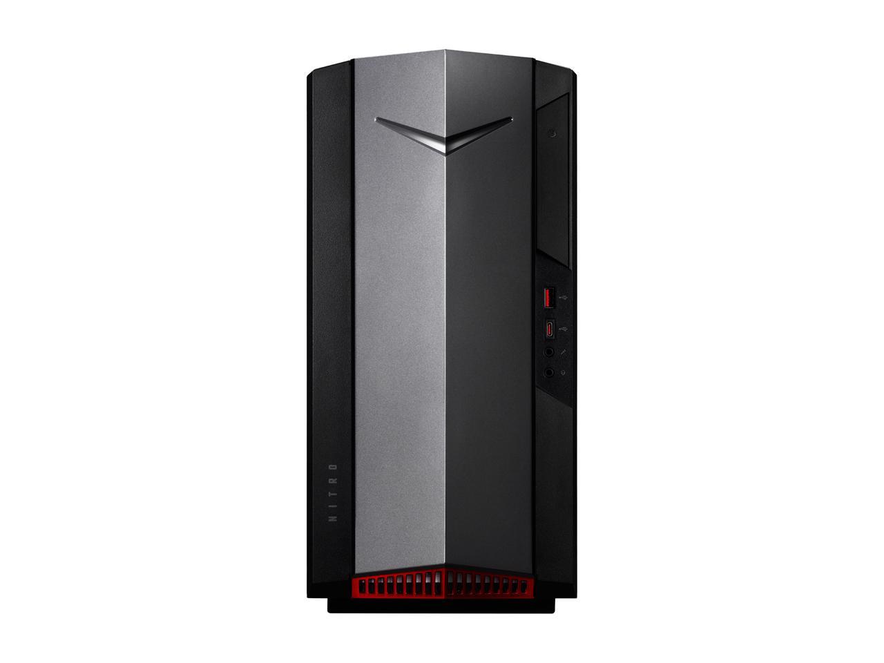 Acer Nitro 50 - Intel Core i5-10400F - 8 GB DDR4 - 512 GB SSD - GeForce GTX 1650 - Windows 10 Home - Gaming Desktop (N50-610-UR14)