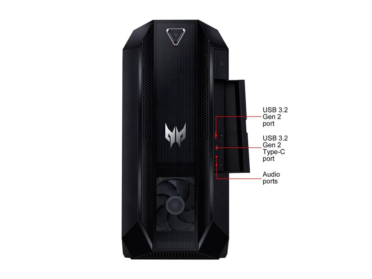Acer Predator Orion 3000 - Intel Core i7-10700 - 16 GB DDR4 - 1 TB HDD - 512 GB SSD - GeForce RTX 2060 SUPER - Windows 10 Home - Gaming Desktop (PO3-620-UR14)