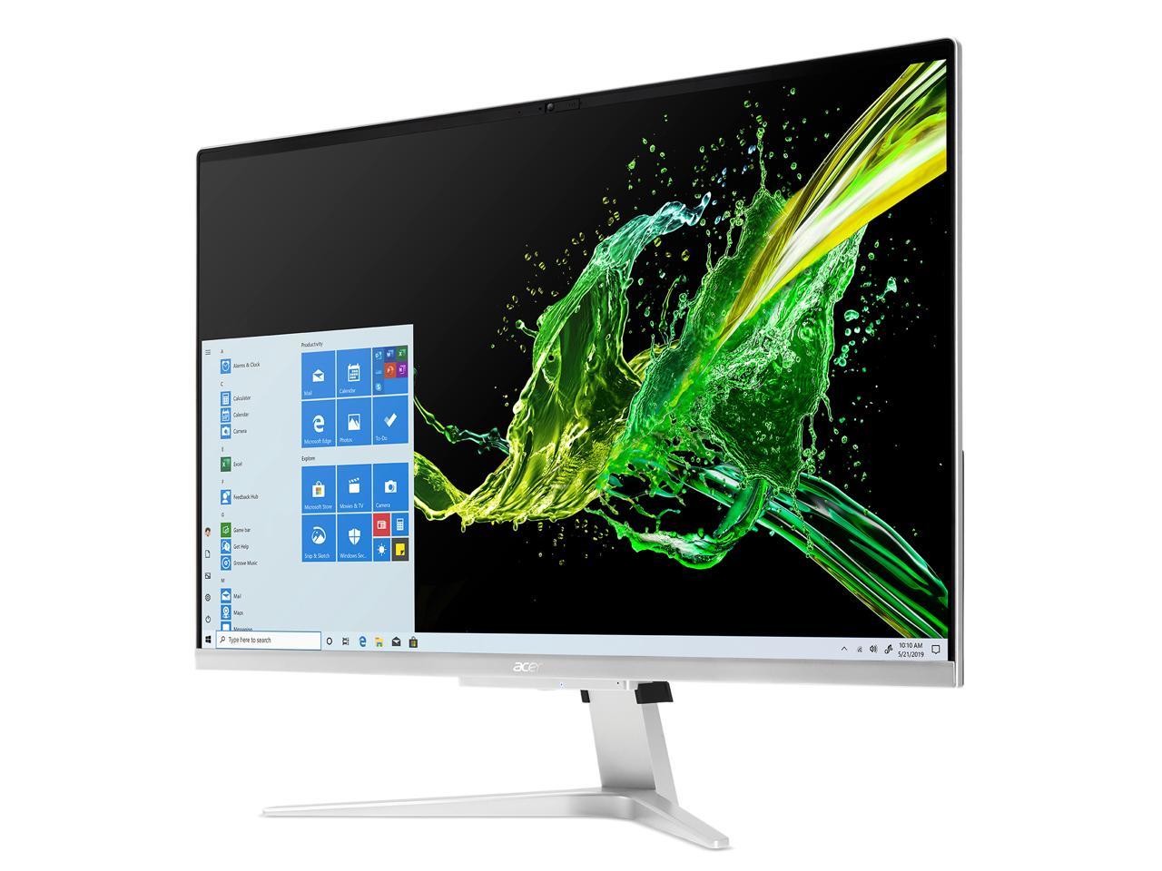 Acer All-in-One Computer Aspire C27-962-UR12 Intel Core i5 10th Gen 1035G1 (1.00 GHz) 8 GB DDR4 512 GB SSD 27" Windows 10 Home 64-bit