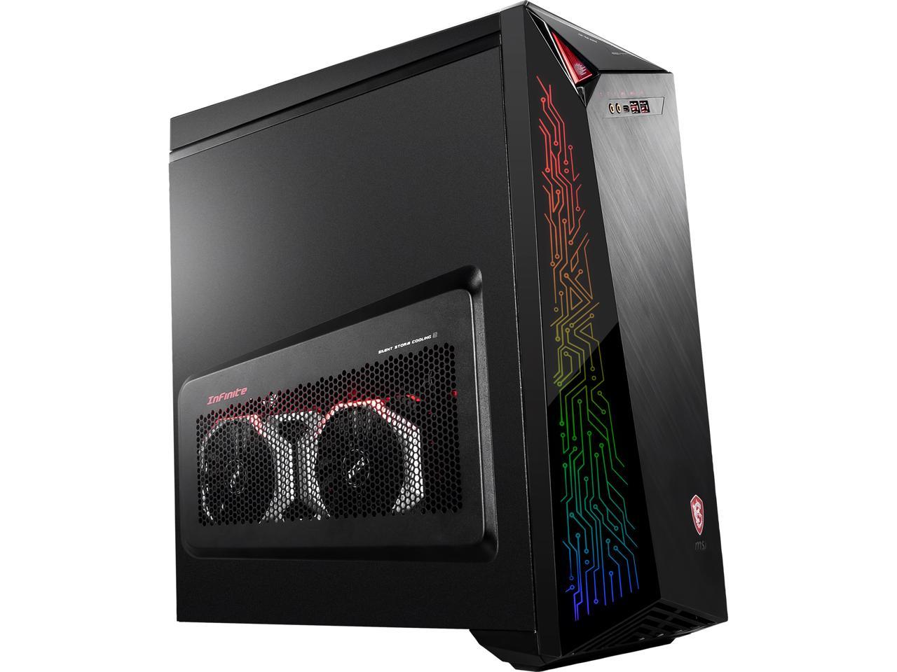 MSI Gaming Desktop Infinite X Plus 9SE-272US Intel Core i7 9th Gen 9700K (3.60 GHz) 16 GB DDR4 2 TB HDD 512 GB SSD NVIDIA GeForce RTX 2080 Windows 10 Pro 64-bit