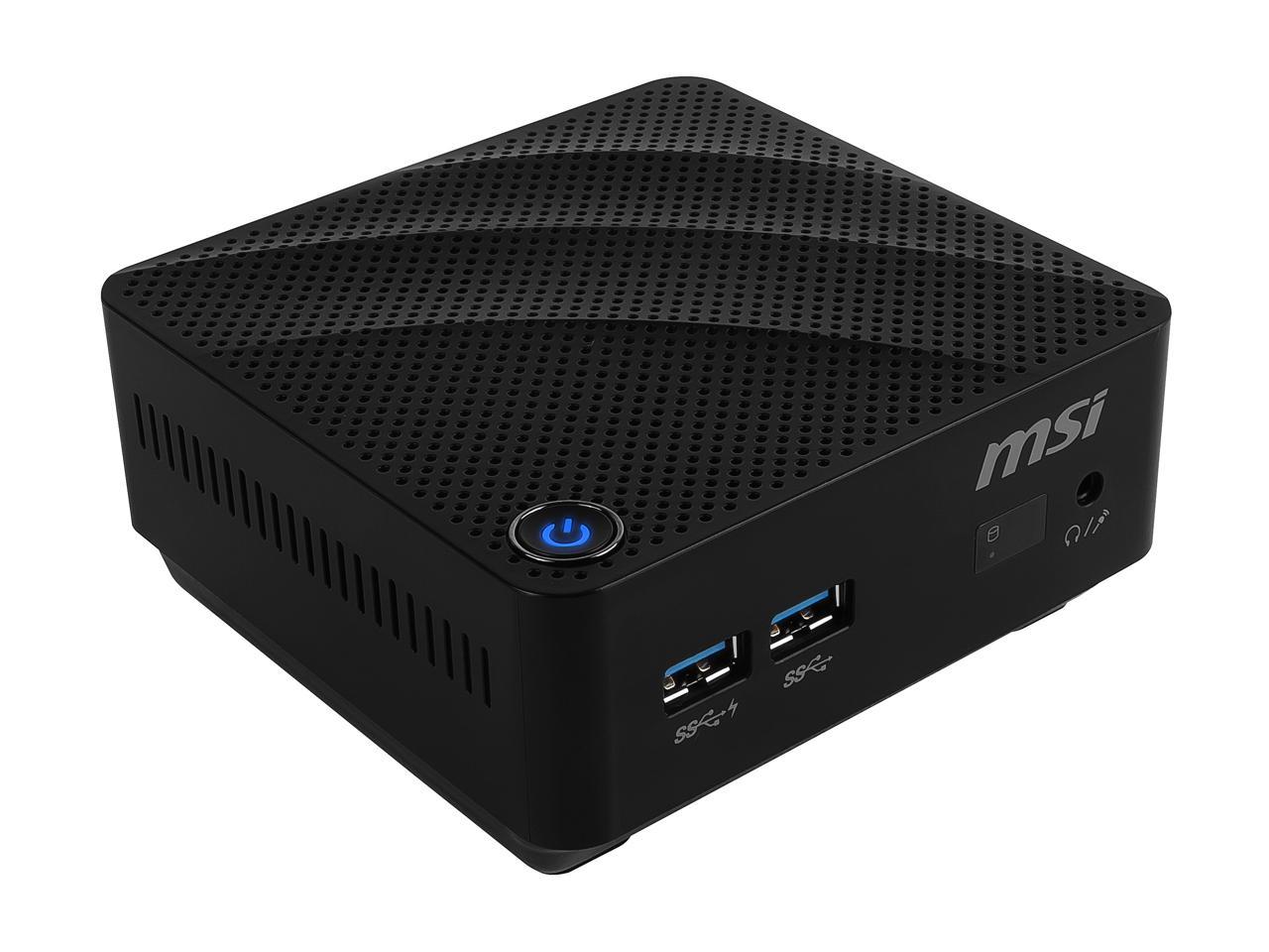 MSI Desktop Computer Cubi N 8GL-094US Celeron N4000 (1.10 GHz) 4 GB DDR4 64 GB SSD Intel UHD Graphics 600 Windows 10 Pro 64-bit