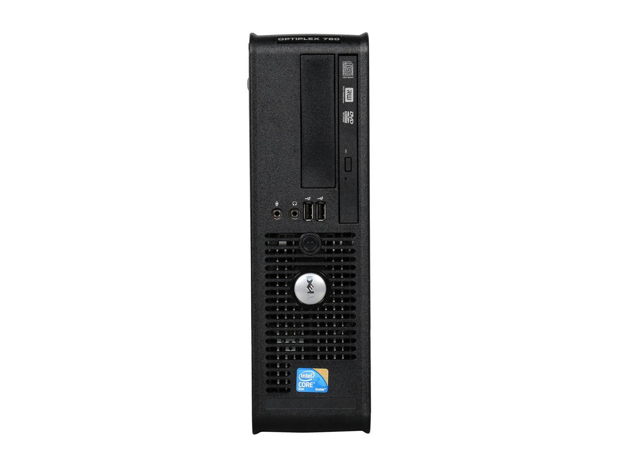 DELL [Microsoft Authorized Refurbished] Desktop Computer OptiPlex 760 Core 2 Duo 3.0GHz 2GB DDR2 80GB HDD Windows 7 Home Premium 32-Bit