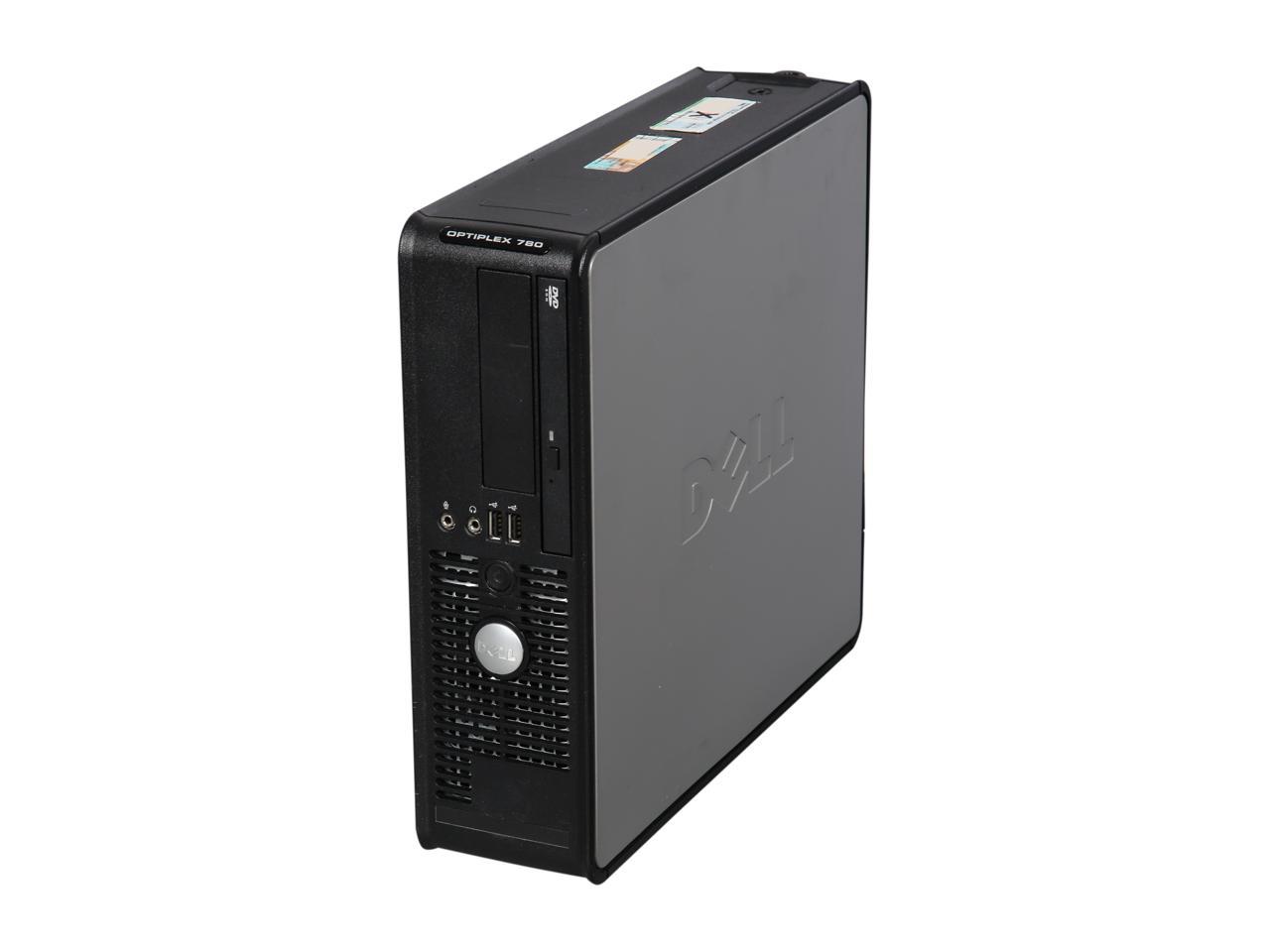 DELL Desktop Computer 780 Core 2 Duo 3.00 GHz 4 GB 250 GB HDD Windows 7 Professional 64-Bit