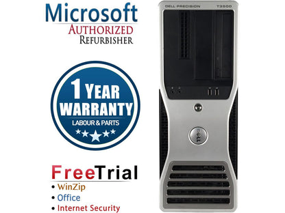 DELL Desktop Computer Precision T3500 Intel Xeon W3503 (2.40 GHz) 12 GB DDR3 1 TB HDD NVIDIA Quadro FX3500 Windows 7 Professional 64-bit