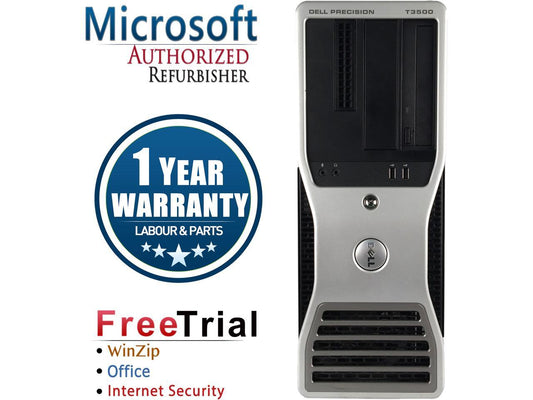 DELL Desktop Computer Precision T3500 Intel Xeon W3503 (2.40 GHz) 12 GB DDR3 1 TB HDD NVIDIA Quadro FX3500 Windows 7 Professional 64-bit