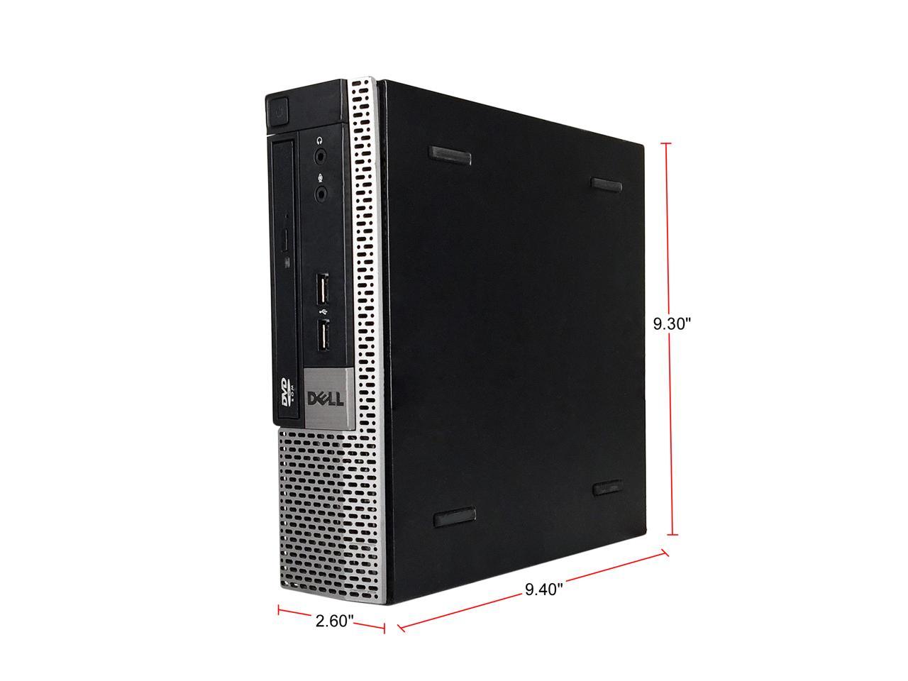 Refurbished Dell OptiPlex 9010 USFF Intel Core i3 3220 3.30 GHz / 8 GB DDR3 / 1 TB HDD / DVD / Windows 10 Pro 64-bit
