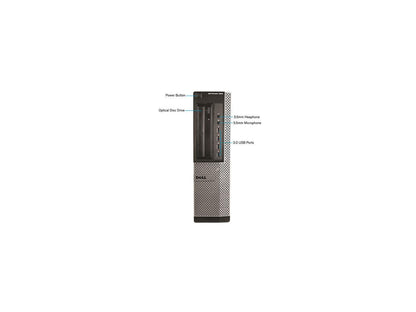 DELL Desktop PC OptiPlex 990 Intel Core i5 2nd Gen 2400 (3.10 GHz) 8 GB DDR3 2 TB HDD Windows 10 Pro 64-Bit