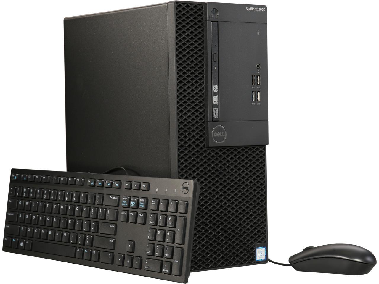 DELL Desktop Computer OptiPlex 3050 (K01HD) Intel Core i5 7th Gen 7500 (3.40 GHz) 8 GB DDR4 1 TB HDD Intel HD Graphics 630 Windows 10 Pro 64-bit