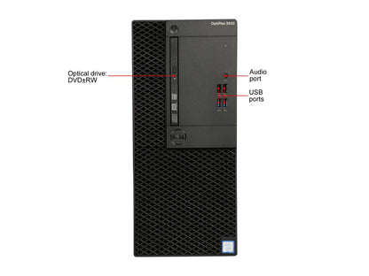 DELL Desktop Computer OptiPlex 3050 (K01HD) Intel Core i5 7th Gen 7500 (3.40 GHz) 8 GB DDR4 1 TB HDD Intel HD Graphics 630 Windows 10 Pro 64-bit