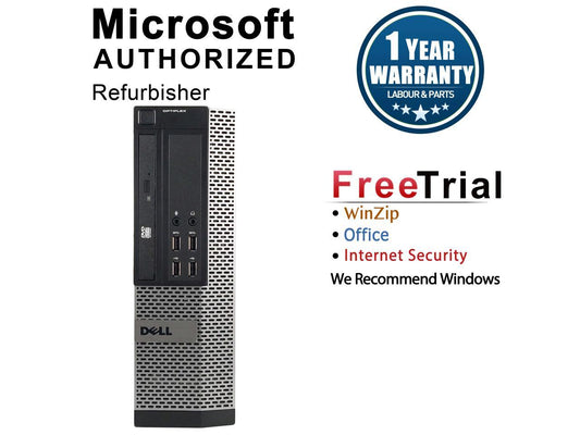 Refurbished Dell OptiPlex 9010 Slim/Small form factor Intel Core i5 3470 3.20 GHz / 8 GB DDR3 / 500G HDD / DVD / WIFI / Windows 10 Professional 64 Bit / 1 Year Warranty