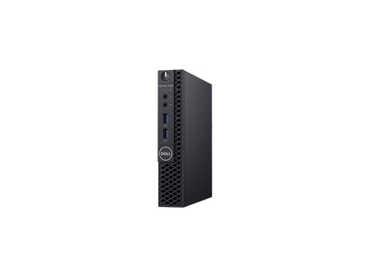 Dell OptiPlex 3000 3060 Desktop Computer - Intel Core i5 (8th Gen) i5-8500T 2.10 GHz - 4 GB DDR4 SDRAM - 128 GB SSD - Windows 10 Pro 64-bit (English/French/Spanish) - Micro PC
