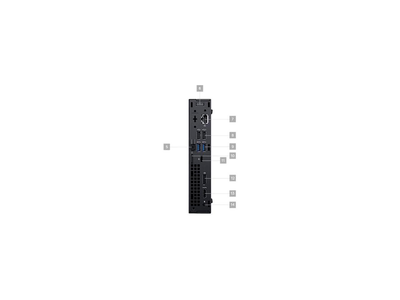 Dell OptiPlex 3000 3060 Desktop Computer - Intel Core i3 (8th Gen) i3-8100T 3.10 GHz - 8 GB DDR4 SDRAM - 500 GB HDD - Windows 10 Pro 64-bit (English/French/Spanish) - Micro PC
