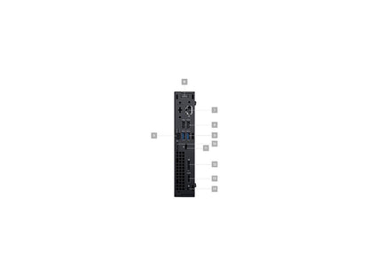 Dell OptiPlex 3000 3060 Desktop Computer - Intel Core i3 (8th Gen) i3-8100T 3.10 GHz - 8 GB DDR4 SDRAM - 128 GB SSD - Windows 10 Pro 64-bit (English/French/Spanish) - Micro PC