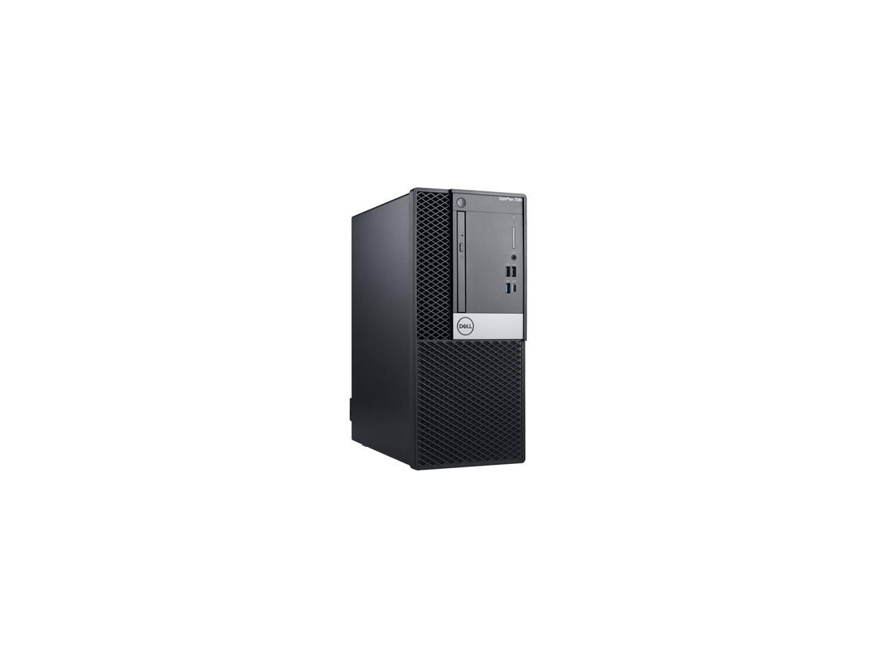 Dell OptiPlex 7000 7060 Desktop Computer - Intel Core i7 (8th Gen) i7-8700 3.20 GHz - 16 GB DDR4 SDRAM - 256 GB SSD - Windows 10 Pro 64-bit (English/French/Spanish) - Mini-tower