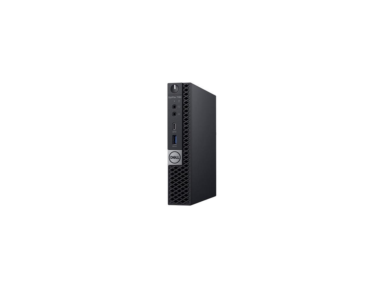Dell OptiPlex 7000 7060 Desktop Computer - Intel Core i7 (8th Gen) i7-8700T 2.40 GHz - 8 GB DDR4 SDRAM - 256 GB SSD - Windows 10 Pro 64-bit (English/French/Spanish) - Micro PC