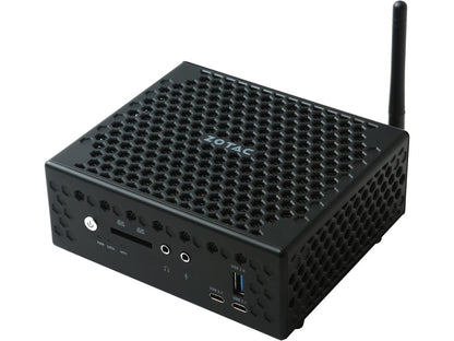 ZOTAC C Series ZBOX CI527 NANO, Palm-Sized Passive Cooled Mini PC, 7th Gen Intel Core i3-7100U, Dual-Core 2.4 GHz CPU, Intel HD Graphics 620, Support Up to 2 Displays in 4K. Barebones No Memory/Storage/OS - ZBOX-CI527NANO-U